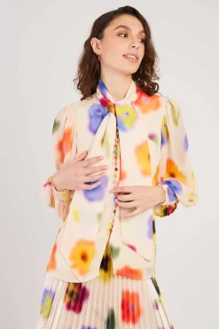 Flash Sale Blouse imprimée manches longues FEDERICA Les Blouses, Chemisiers & Tops