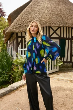 Flash Sale Blouse imprimée manches longues FEDERICA Les Blouses, Chemisiers & Tops