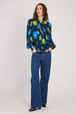 Flash Sale Blouse imprimée manches longues FEDERICA Les Blouses, Chemisiers & Tops