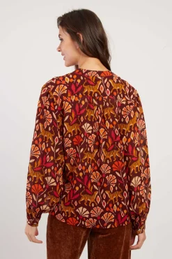 Sale Blouse imprimée manches longues FANCY Les Blouses, Chemisiers & Tops