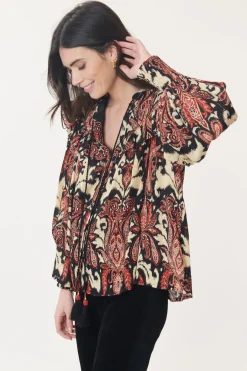 Cheap Blouse Imprimée Paisley BASTIANE Les Blouses, Chemisiers & Tops