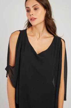 New Blouse unie asymétrique HANAEL Les Blouses, Chemisiers & Tops