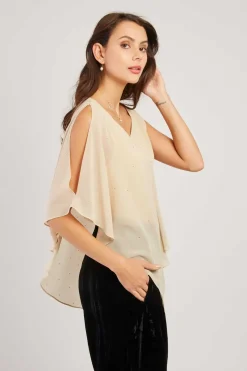 New Blouse unie asymétrique HANAEL Les Blouses, Chemisiers & Tops