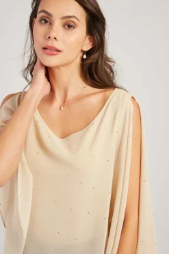 New Blouse unie asymétrique HANAEL Les Blouses, Chemisiers & Tops