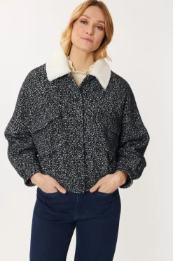 Shop Blouson tissu mélangé CASSIOPEE Les Manteaux, Vestes & Doudounes