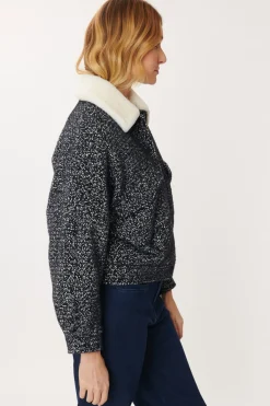 Shop Blouson tissu mélangé CASSIOPEE Les Manteaux, Vestes & Doudounes