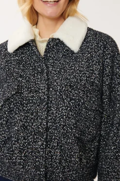 Shop Blouson tissu mélangé CASSIOPEE Les Manteaux, Vestes & Doudounes