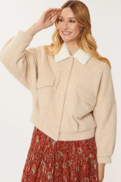 Shop Blouson tissu mélangé CASSIOPEE Les Manteaux, Vestes & Doudounes