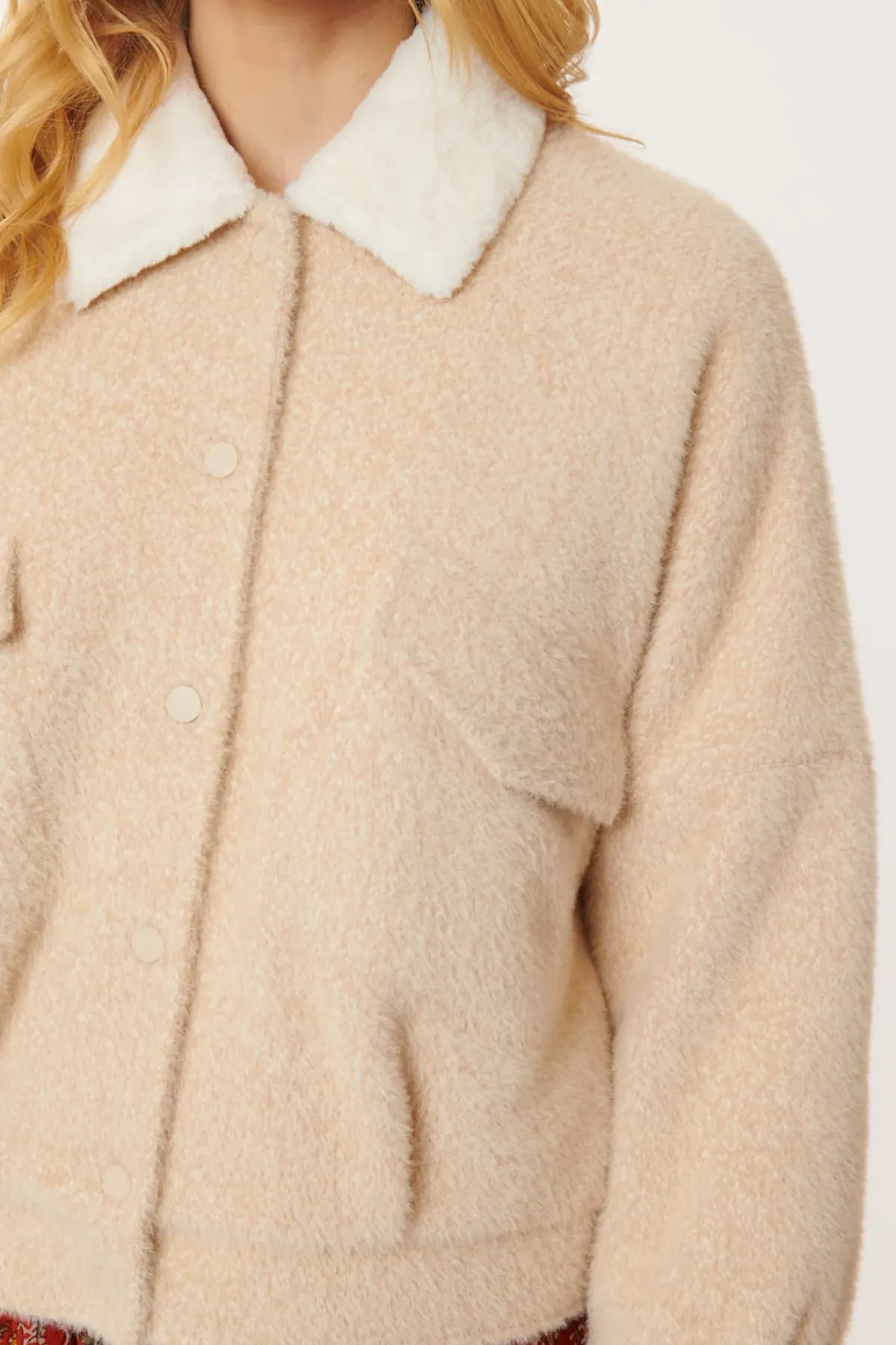 Shop Blouson tissu mélangé CASSIOPEE Les Manteaux, Vestes & Doudounes