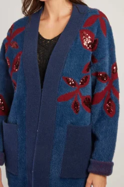 Online Cardigan à col V et manches longues en laine DEBBIE La Maille|Les Gilets, Cardigans & Pulls