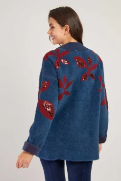 Online Cardigan à col V et manches longues en laine DEBBIE La Maille|Les Gilets, Cardigans & Pulls