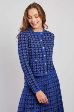 Best Sale Cardigan bicolore en maille avec motif imprimé DAISY Les Gilets, Cardigans & Pulls