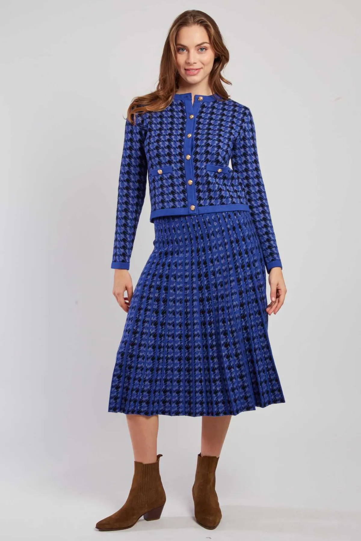 Best Sale Cardigan bicolore en maille avec motif imprimé DAISY Les Gilets, Cardigans & Pulls