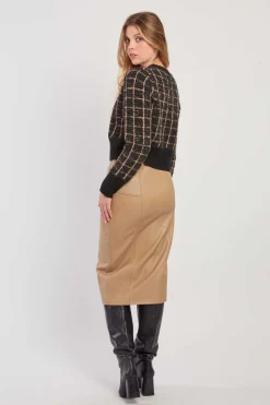 Sale Cardigan en maille à carreaux DAMIENNE La Maille|Les Gilets, Cardigans & Pulls