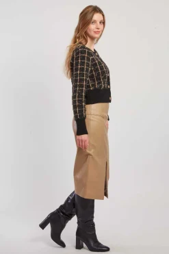 Sale Cardigan en maille à carreaux DAMIENNE La Maille|Les Gilets, Cardigans & Pulls