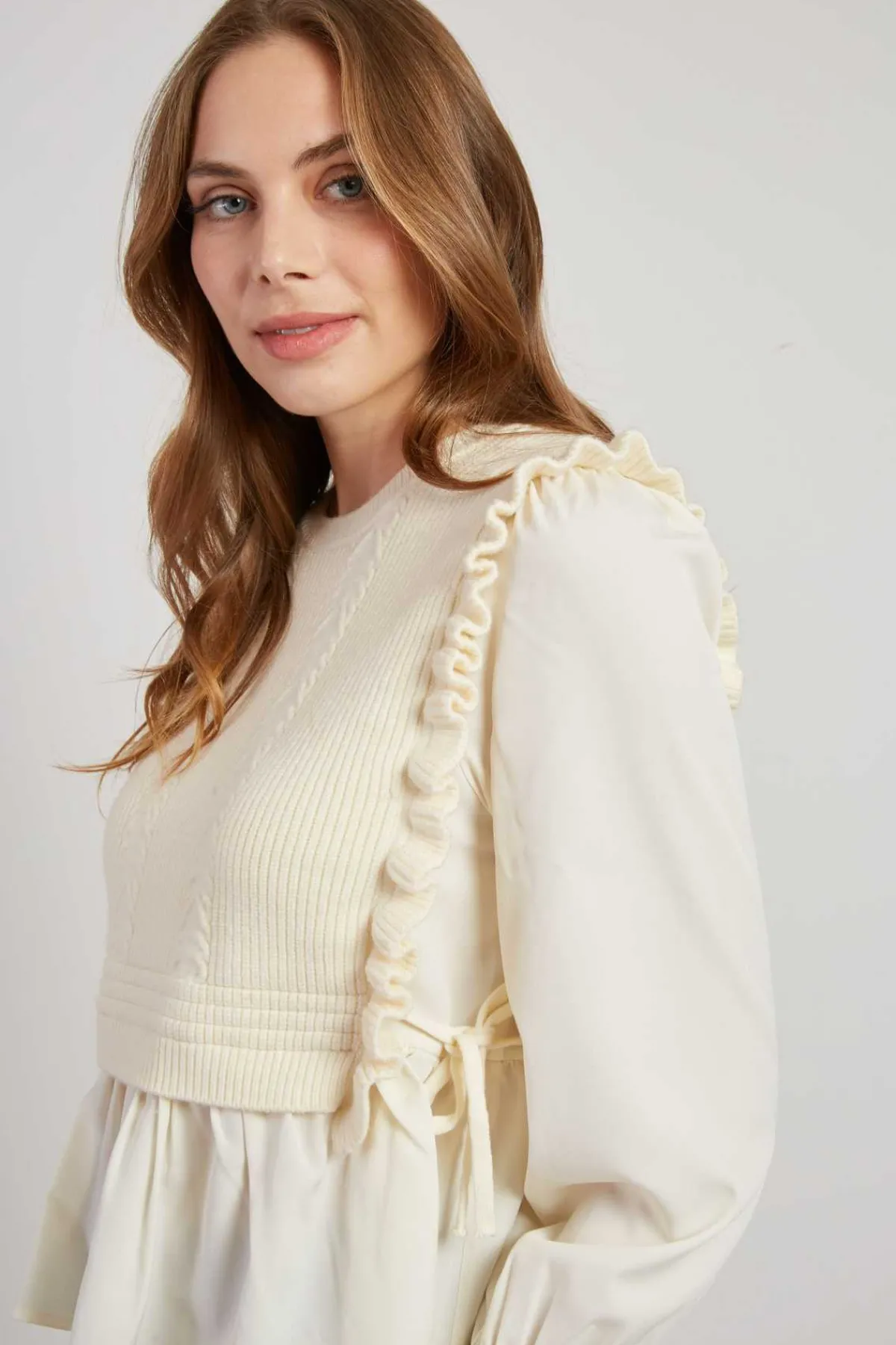 Best Chemise avec pull intégré CAMELIA Les Blouses, Chemisiers & Tops