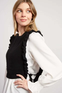 Best Chemise avec pull intégré CAMELIA Les Blouses, Chemisiers & Tops