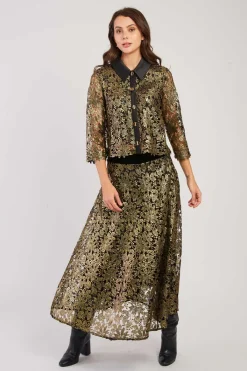 Outlet Chemise en dentelle manches 3/4 LUCIE Les Blouses, Chemisiers & Tops