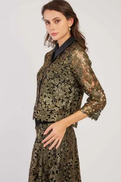 Outlet Chemise en dentelle manches 3/4 LUCIE Les Blouses, Chemisiers & Tops