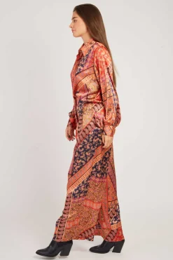 Best Chemise en satin imprimée FANNETTE Les Blouses, Chemisiers & Tops