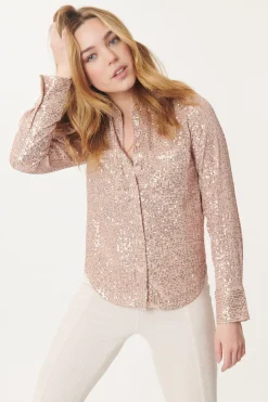 Best Sale Chemise en Sequins MAGGIE Les Blouses, Chemisiers & Tops