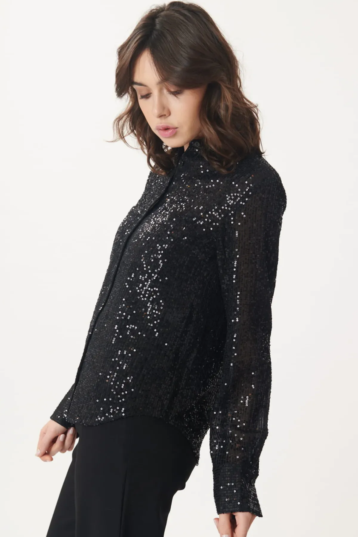 Best Sale Chemise en Sequins MAGGIE Les Blouses, Chemisiers & Tops