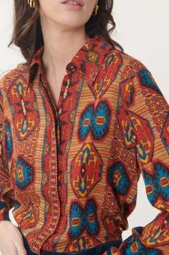 Cheap Chemise Ethnique BENJAMINE Les Blouses, Chemisiers & Tops