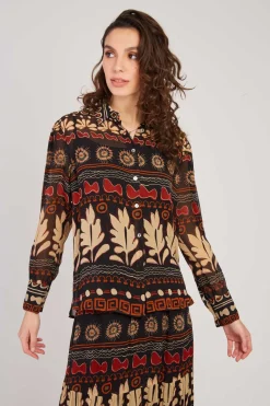 Best Chemise fluide imprimée floral FANTAISIE Les Blouses, Chemisiers & Tops