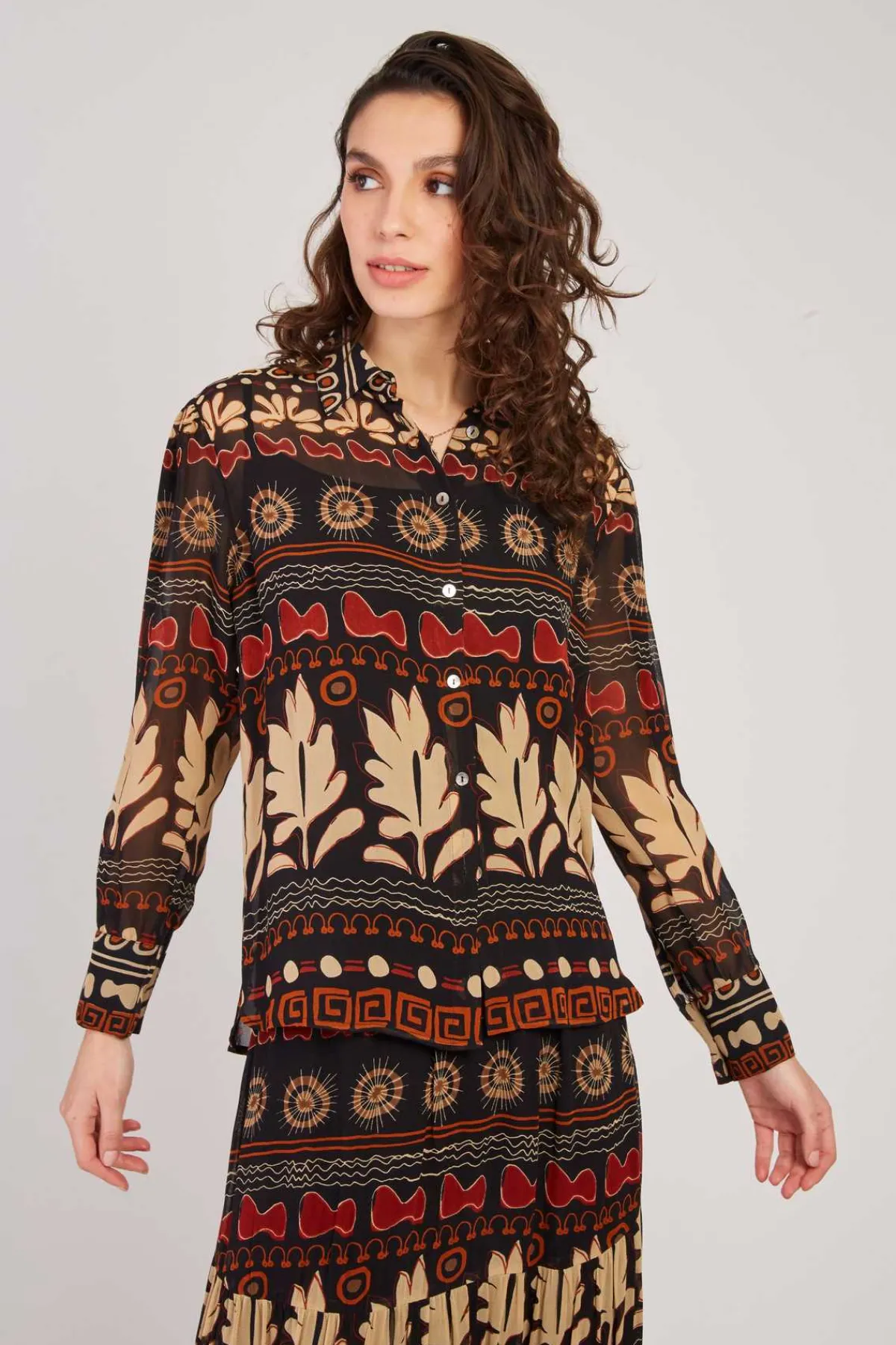 Best Chemise fluide imprimée floral FANTAISIE Les Blouses, Chemisiers & Tops