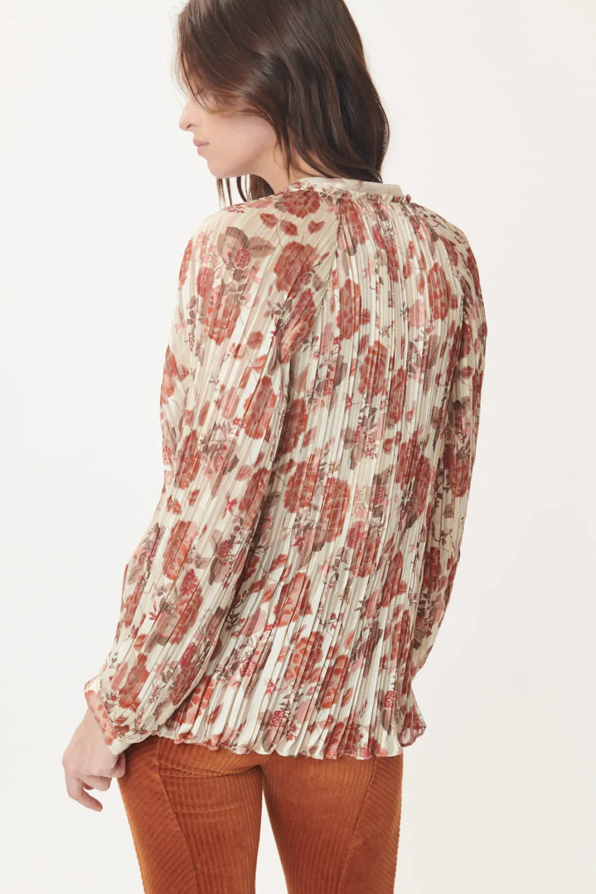 Online Chemise imprimée et lurex BERANGERE Les Blouses, Chemisiers & Tops