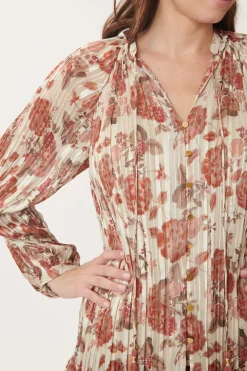 Online Chemise imprimée et lurex BERANGERE Les Blouses, Chemisiers & Tops