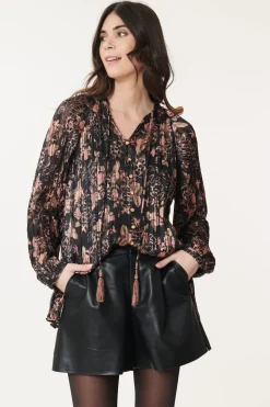 Online Chemise imprimée et lurex BERANGERE Les Blouses, Chemisiers & Tops