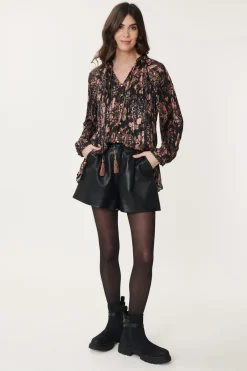 Online Chemise imprimée et lurex BERANGERE Les Blouses, Chemisiers & Tops