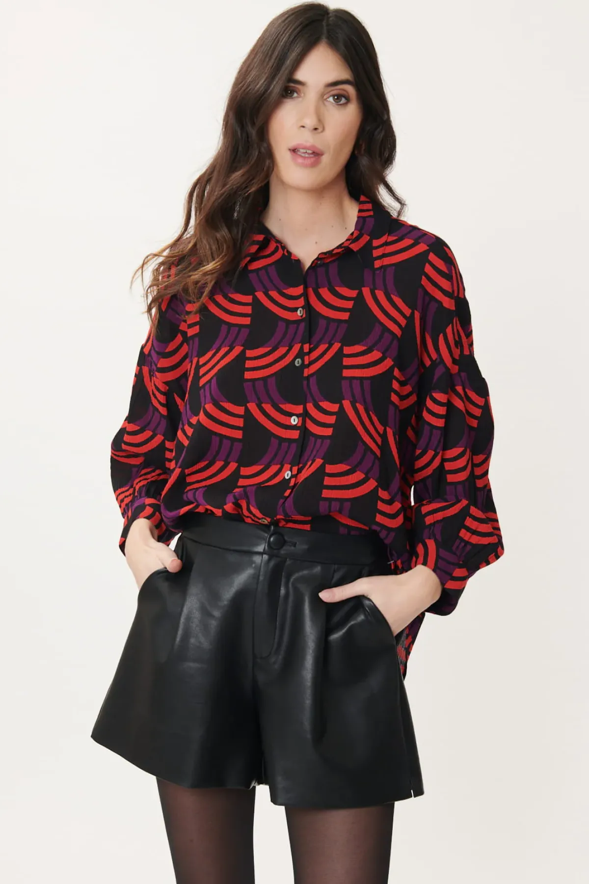 Best Sale Chemise imprimée géométrique BAXTER Les Blouses, Chemisiers & Tops