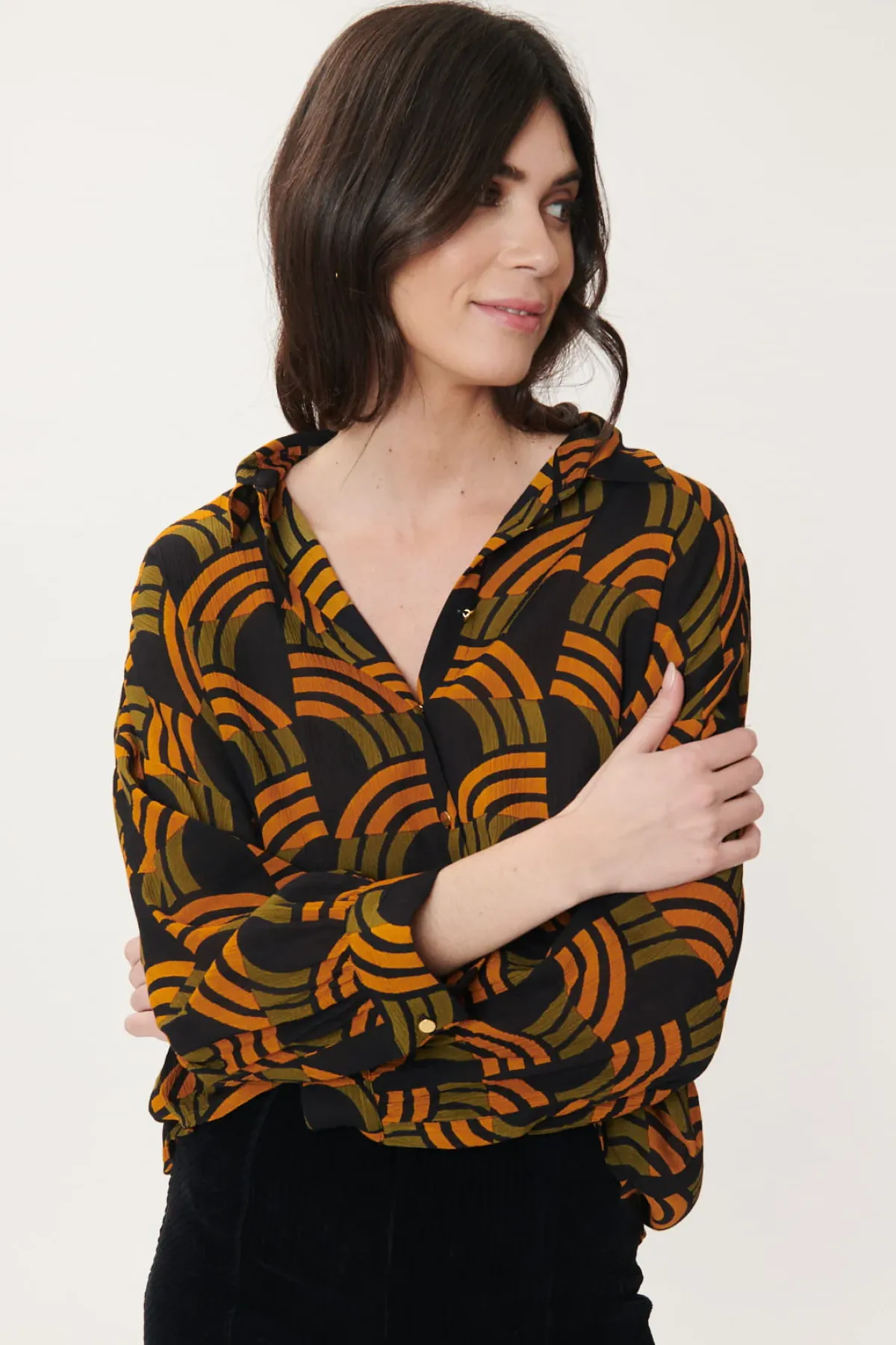 Best Sale Chemise imprimée géométrique BAXTER Les Blouses, Chemisiers & Tops