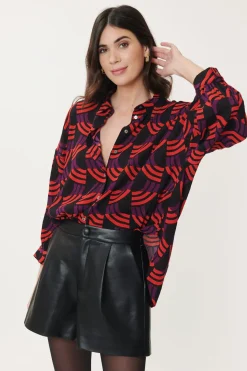Best Sale Chemise imprimée géométrique BAXTER Les Blouses, Chemisiers & Tops