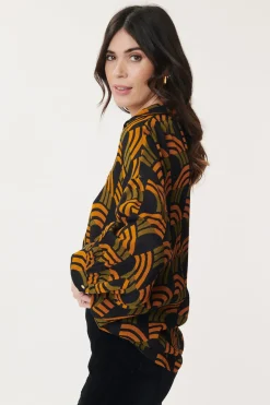 Best Sale Chemise imprimée géométrique BAXTER Les Blouses, Chemisiers & Tops