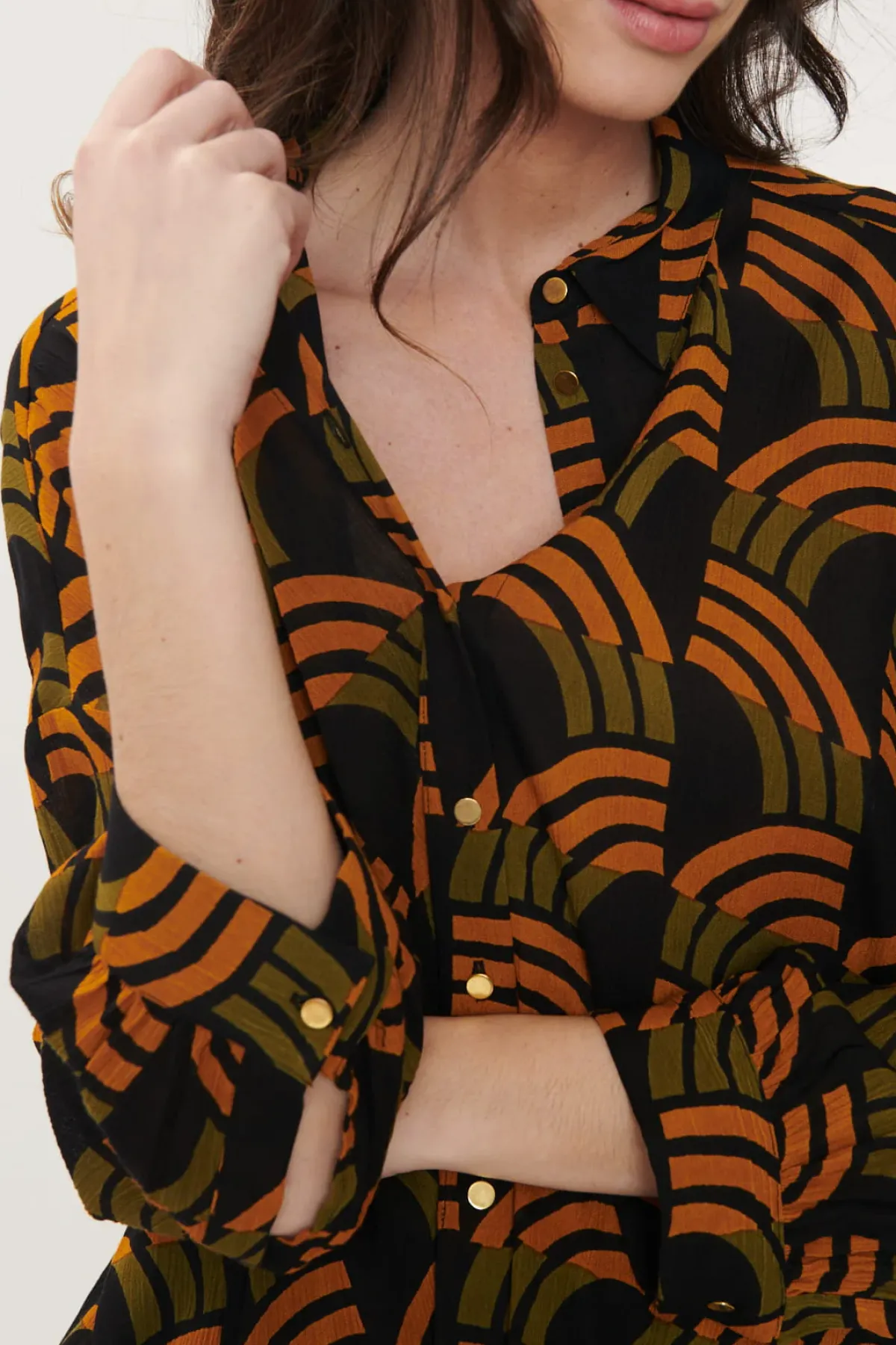 Best Sale Chemise imprimée géométrique BAXTER Les Blouses, Chemisiers & Tops