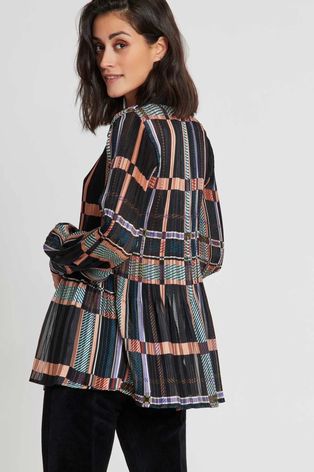 Sale Chemise plissée imprimée JEANNE Les Blouses, Chemisiers & Tops