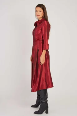 Online Chemise satinée manches 3/4 HANOVRE Les Blouses, Chemisiers & Tops