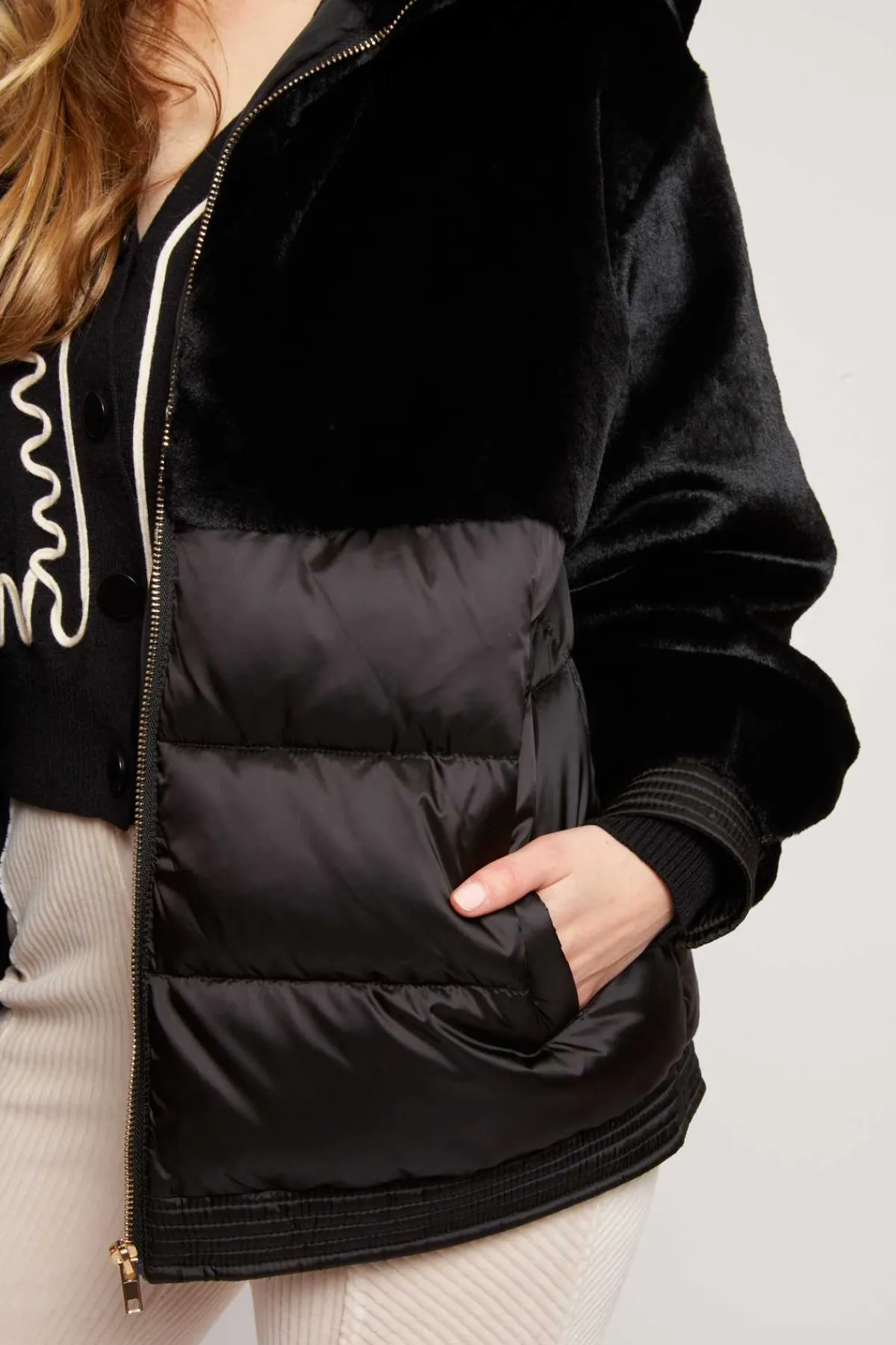 New Doudoune à capuche en fausse fourrure ELEONORE Les Manteaux, Vestes & Doudounes