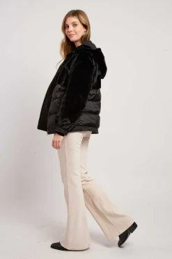 New Doudoune à capuche en fausse fourrure ELEONORE Les Manteaux, Vestes & Doudounes