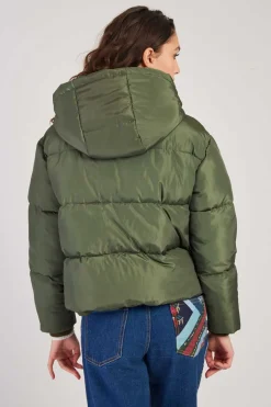 Sale Doudoune à capuche motif floral ELISA Les Manteaux, Vestes & Doudounes