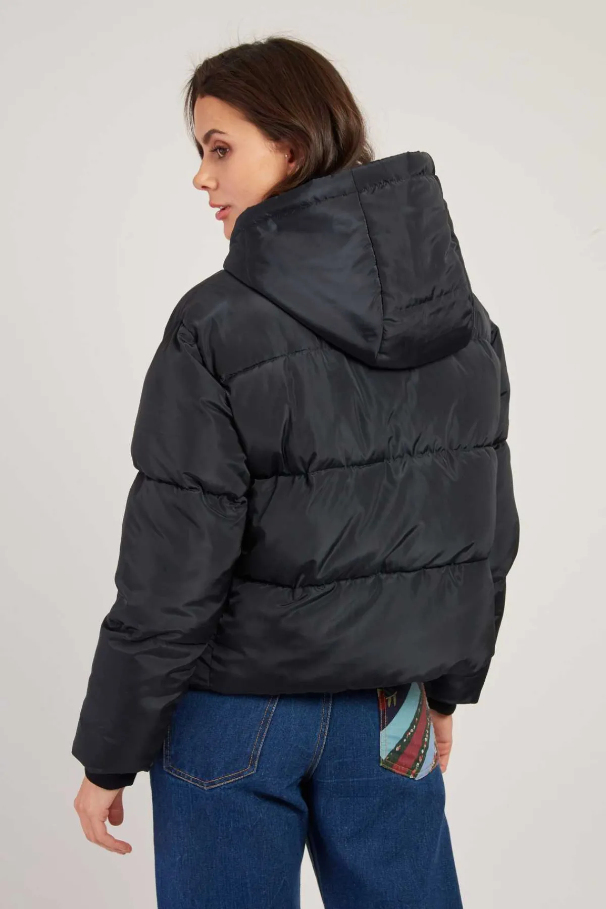 Sale Doudoune à capuche motif floral ELISA Les Manteaux, Vestes & Doudounes