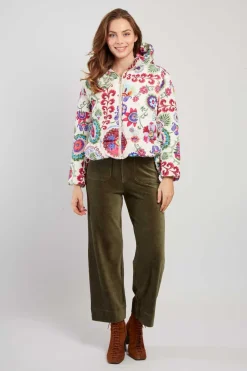 Sale Doudoune à capuche motif floral EDUARDA Les Manteaux, Vestes & Doudounes