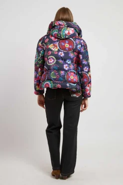 Sale Doudoune à capuche motif floral EDUARDA Les Manteaux, Vestes & Doudounes