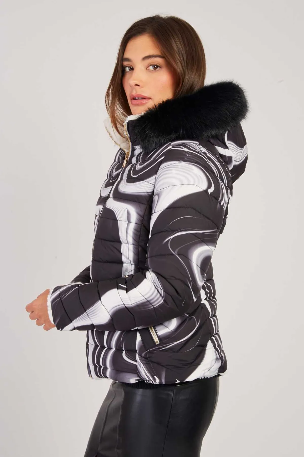 Online Doudoune à capuche reversible ELIANE Les Manteaux, Vestes & Doudounes