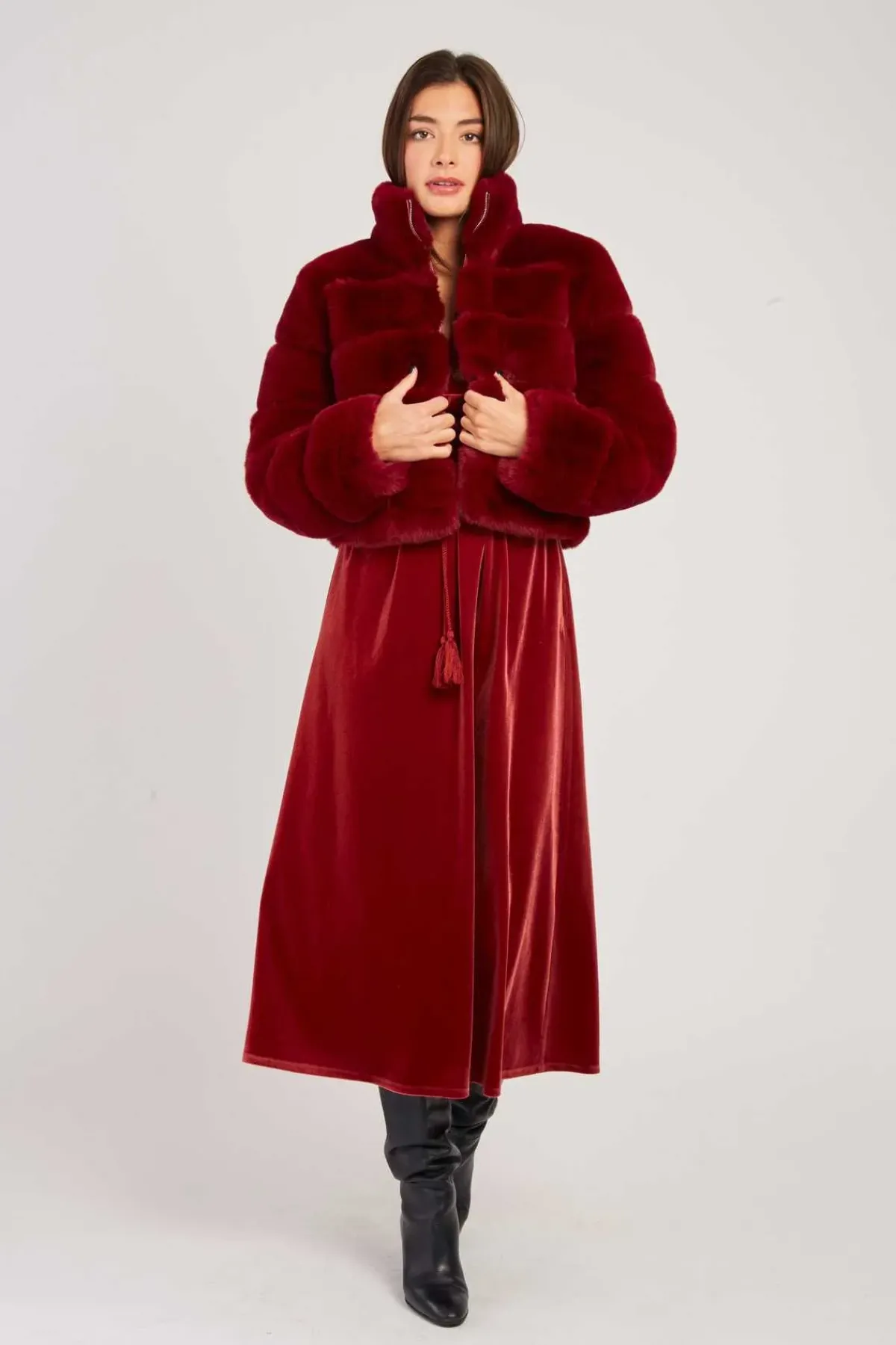 Sale Doudoune courte en fausse fourrure LAMAR Les Manteaux, Vestes & Doudounes