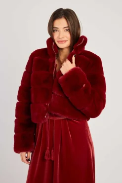 Sale Doudoune courte en fausse fourrure LAMAR Les Manteaux, Vestes & Doudounes