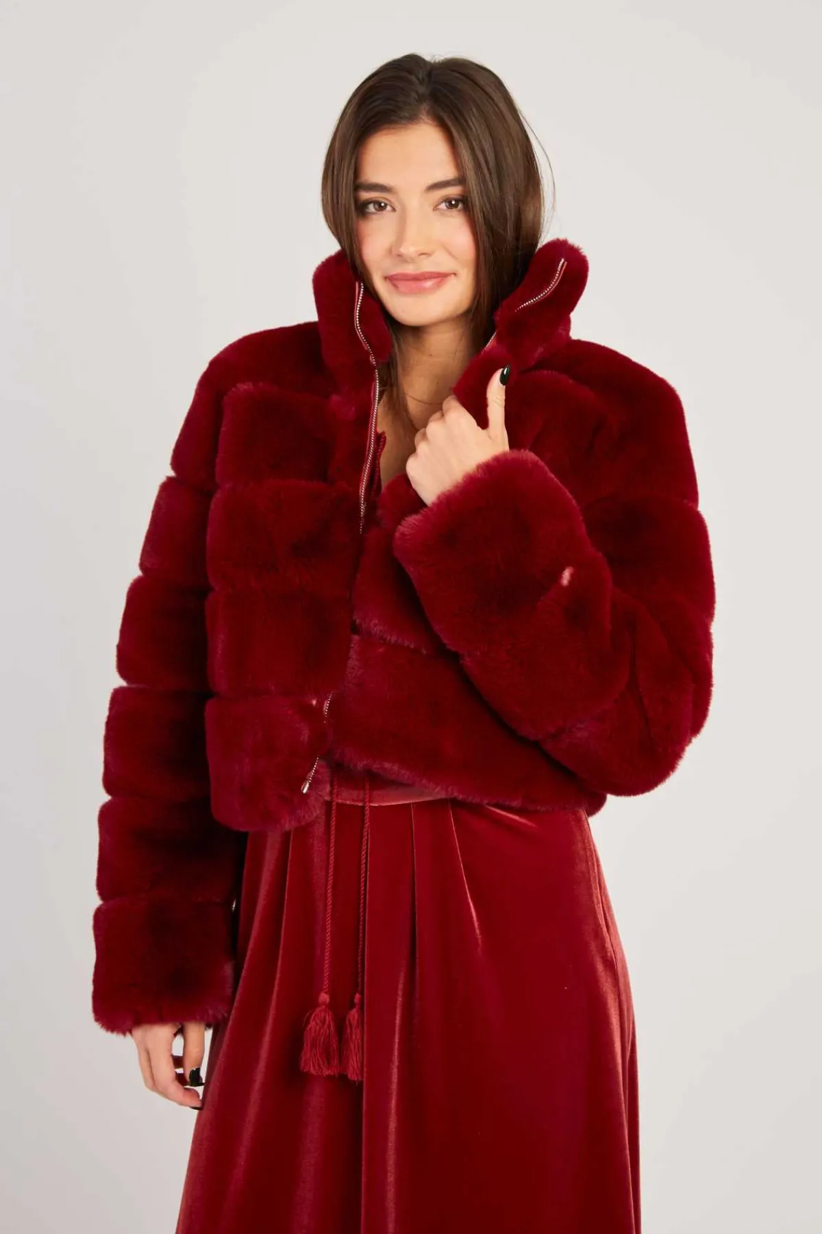 Sale Doudoune courte en fausse fourrure LAMAR Les Manteaux, Vestes & Doudounes